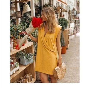Mustard Wrap Dress